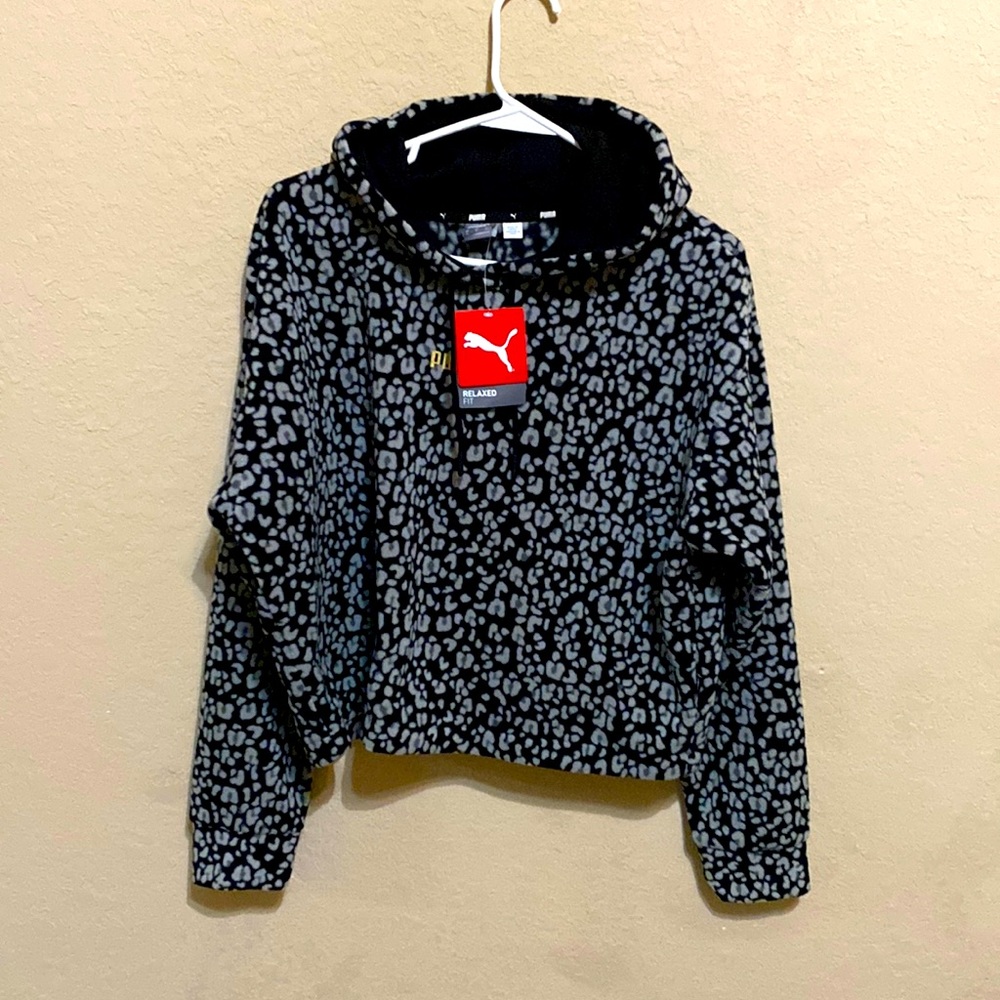 PUMA Winterized AOP Crop Hoodie